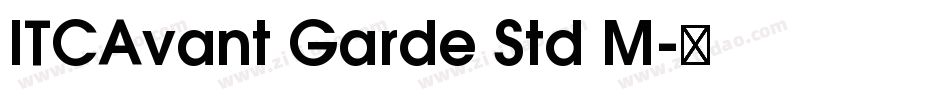 ITCAvant Garde Std M字体转换